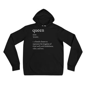Queen Definition Unisex Hoodie (Black)