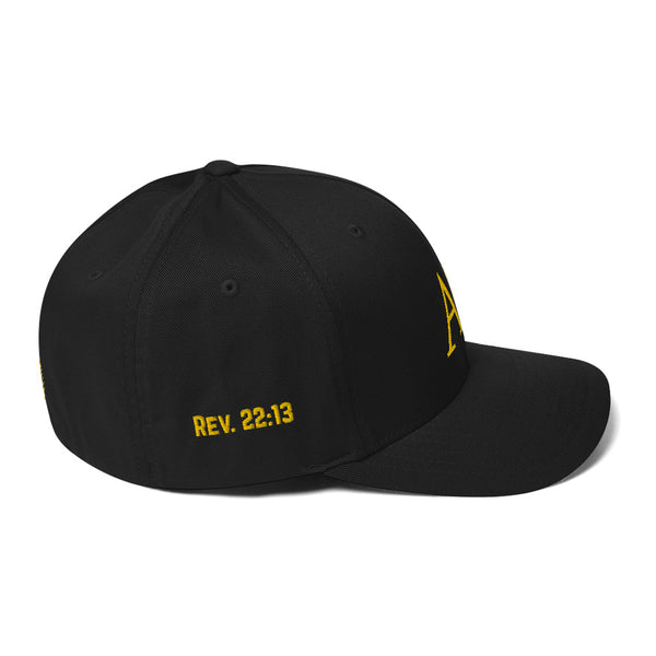 Alpha Omega Flexfit Hat Black