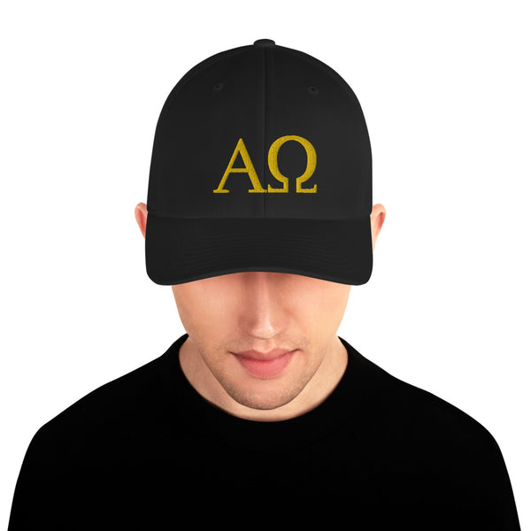 Alpha Omega Flexfit Hat Black