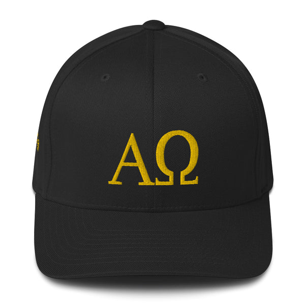 Alpha Omega Flexfit Hat Black